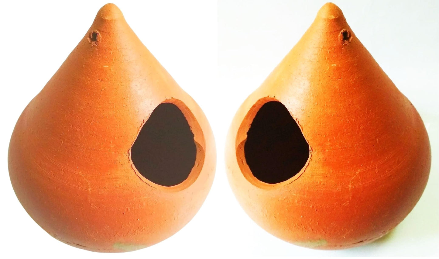 ZENRISE® Clay Bird House for breeding, Egg Laying pet and Free Birds (Terracotta, Brown, 14 cm) - 1 Piece