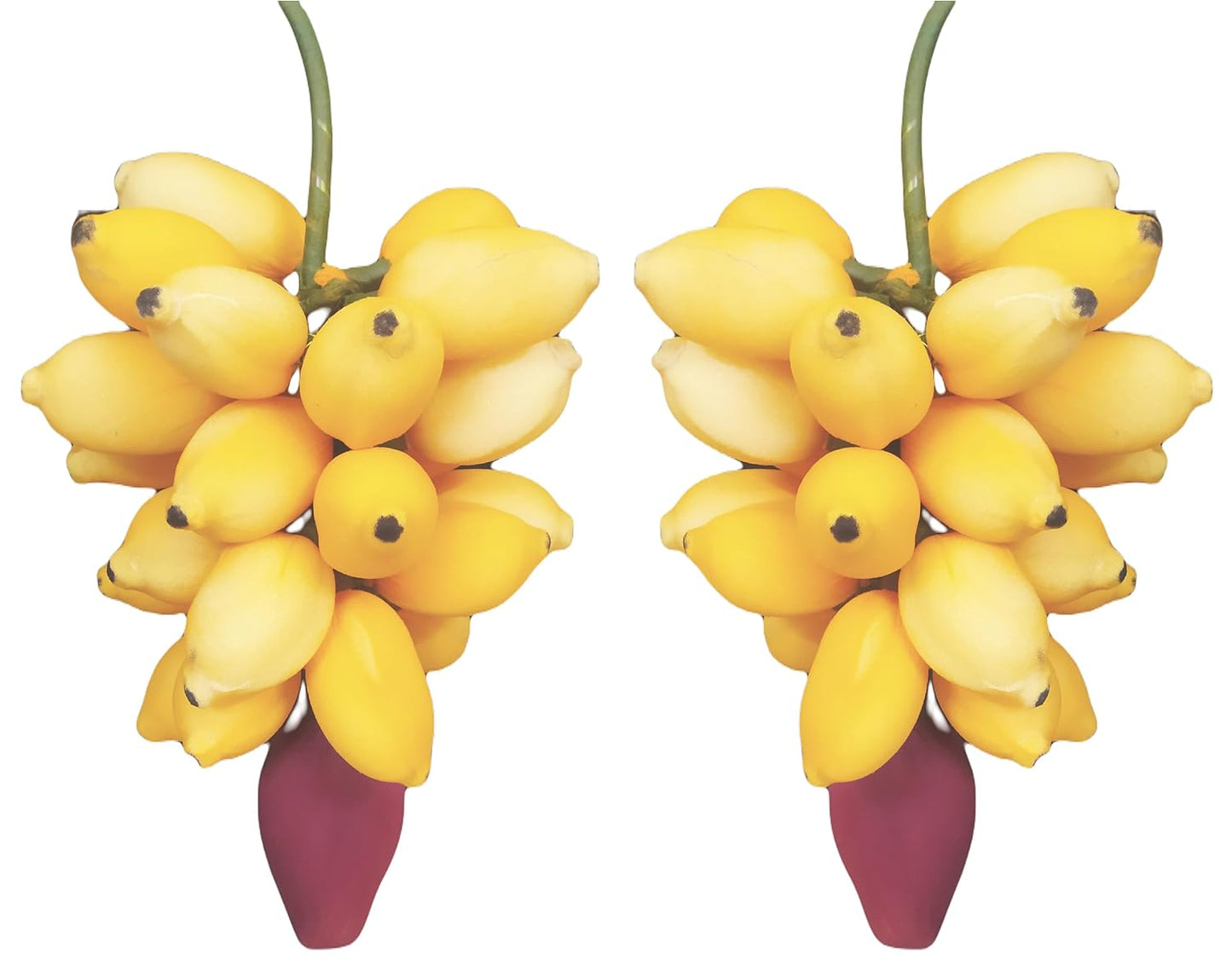 ZENRISE Artificial Banana Hanging Handicraft Festival Decoration Varalakshmi Vratham (Yellow, 2 Pieces)