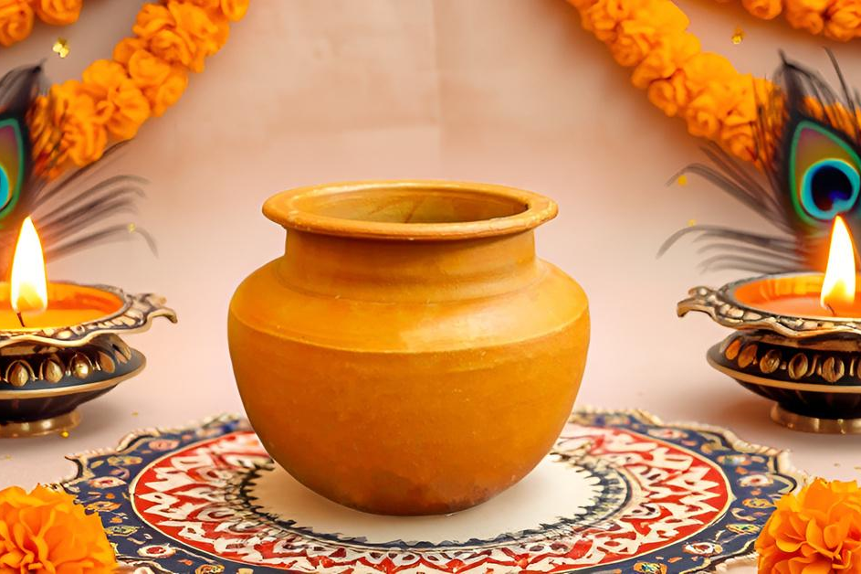 ZENRISE Traditional Clay Rice, pongal, Sambar, Curry, dum biriyani, Chicken and Mutton Cooking Pot, Brown - 2 litres