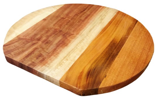 ZENRISE Natural Wooden Round Designer Chopping, Cutting Board for Vegetables, Fruits and Cheese - 30 cm x 1.5 cm