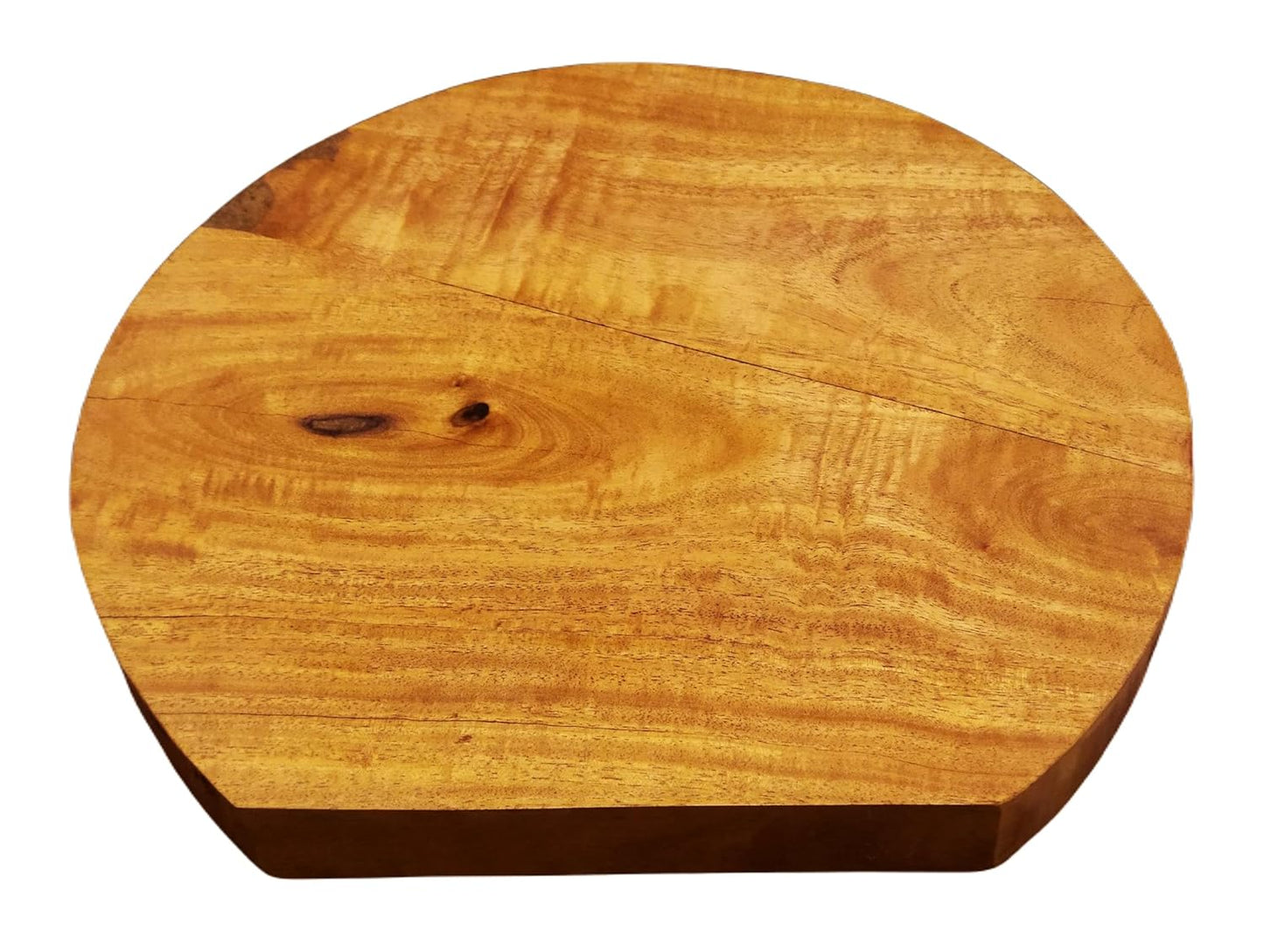 ZENRISE Natural Wooden Round Meat chicken fish Cutting Board Standing Model - 12 x 1.5 inch Thick