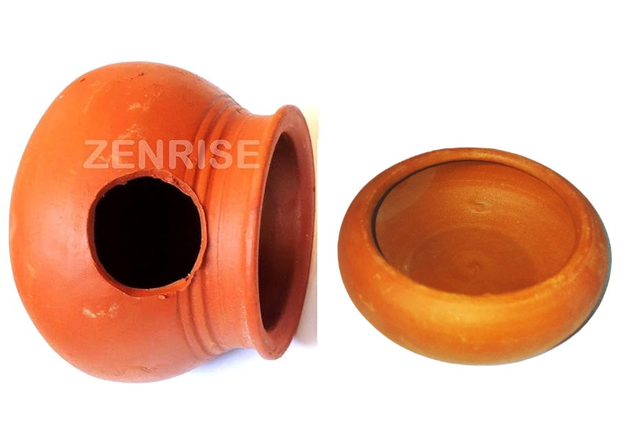 ZENRISE® Bird Care Starter Kit – Clay Bird House + Water Feeder Combo